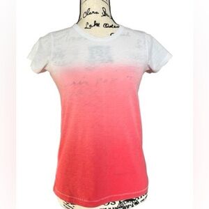 Rag and Bone New York . White to red ombré tee. XS/ TP.